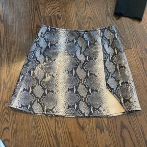 Snakeskin skirt
